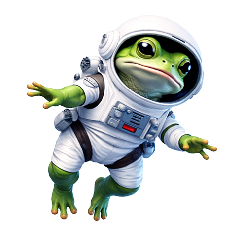 Frog astronaut